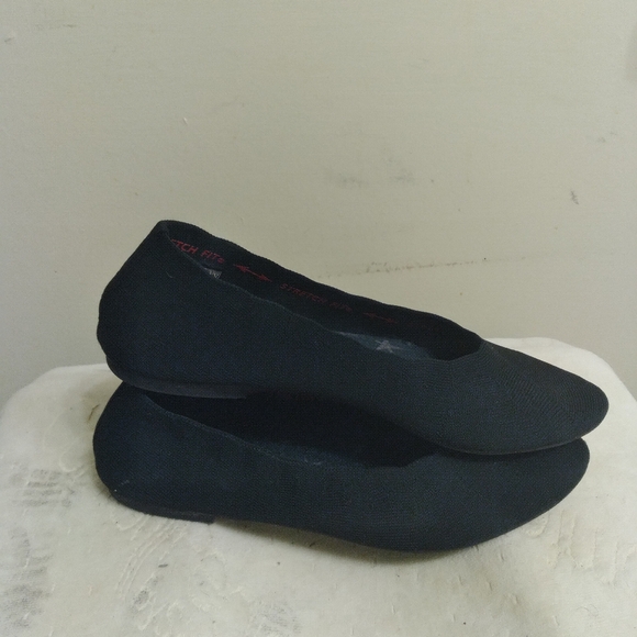 Sketchers Black Women's Flats Size 8 - Picture 10 of 12